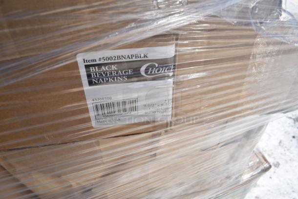 35 BRAND NEW! Boxes Including 129MCR38B Choice 38 oz. Black 7" Round Microwavable Heavy Weight Container with Lid - 150/Case, 394465XL Noble NexGen 3 Mil Black Biodegradable Powder-Free Nitrile Gloves - Extra Large - 1000/Case, 5002BNAPBLK Choice Black 2-Ply Customizable Beverage / Cocktail Napkin - 1000/Case, 160BIB2PKTGY Choice Gray Poly-Cotton Standard Bib Apron with 2 Pockets - 34" x 30", 394325L Noble NexGen Powder-Free Disposable Blue Hybrid 3 Mil Thick Gloves - Large - 1000/Case, Dart 12J12 12 oz. White Customizable Foam Cup - 1000/Case, SXB12WS Dixie Ultra Pathways 12 oz. Heavy Weight Paper Bowl - 500/Case, 394EN304XL Noble Products Nitrile White 3 Mil Thick All Purpose Powder-Free Textured Gloves - Extra Large - 1000/Case, 43309LPIE Choice 9" Clear Hinged Low Pie Container - 100/Case. 35 Times Your Bid! - Image 14 of 20