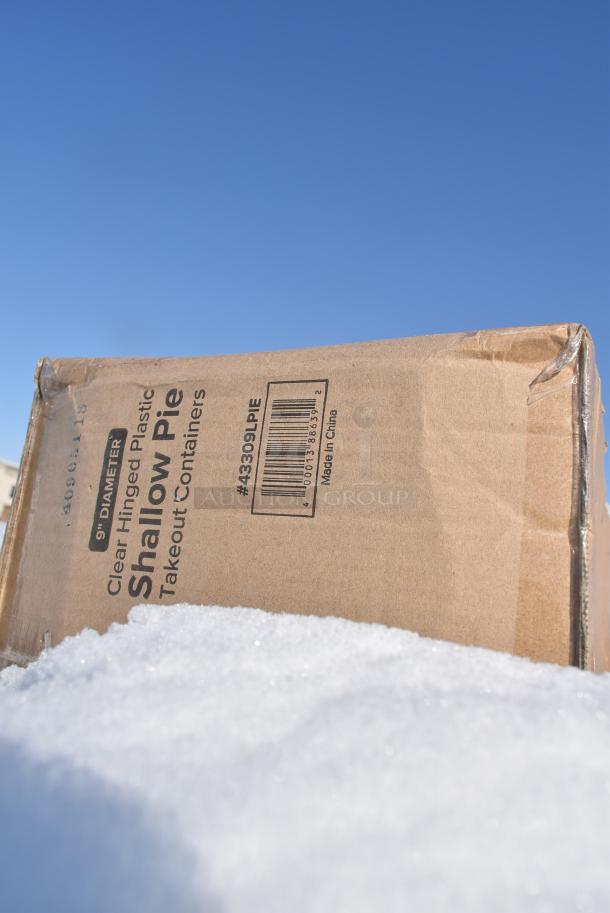 35 BRAND NEW! Boxes Including 129MCR38B Choice 38 oz. Black 7" Round Microwavable Heavy Weight Container with Lid - 150/Case, 394465XL Noble NexGen 3 Mil Black Biodegradable Powder-Free Nitrile Gloves - Extra Large - 1000/Case, 5002BNAPBLK Choice Black 2-Ply Customizable Beverage / Cocktail Napkin - 1000/Case, 160BIB2PKTGY Choice Gray Poly-Cotton Standard Bib Apron with 2 Pockets - 34" x 30", 394325L Noble NexGen Powder-Free Disposable Blue Hybrid 3 Mil Thick Gloves - Large - 1000/Case, Dart 12J12 12 oz. White Customizable Foam Cup - 1000/Case, SXB12WS Dixie Ultra Pathways 12 oz. Heavy Weight Paper Bowl - 500/Case, 394EN304XL Noble Products Nitrile White 3 Mil Thick All Purpose Powder-Free Textured Gloves - Extra Large - 1000/Case, 43309LPIE Choice 9" Clear Hinged Low Pie Container - 100/Case. 35 Times Your Bid! - Image 20 of 20