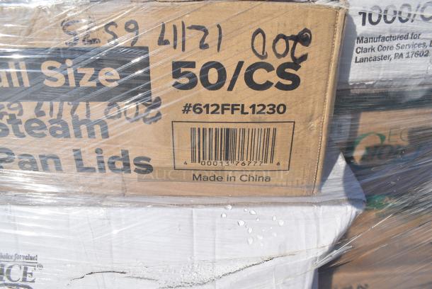 30 BRAND NEW! Boxes Including 130WBKFORKH Choice Black Heavy Weight Wrapped Polystyrene Plastic Fork - 1000/Case, 760VP85 Carnival King 85 oz. Popcorn Bucket - 150/Case, 500MF883B3C Choice 8" x 8" 3-Compartment Microwaveable Black Mineral-Filled Plastic Hinged Take-Out Container - 150/Case, TP12 Paragon 1112110 Commercial Theater 12 oz. Popcorn Machine, 612FFL1230 Choice Foil Steam Table Pan Lid - Full Size - 50/Case, 130BKFKSNX500 Choice Black Extra Heavy Weight Wrapped Polystyrene Plastic Cutlery Pack with Napkin - 500/Case, 347BP9BK Choice 9" Black Plastic Plate - 500/Case, 500MFT Lavex White M-Fold (Multifold) Towel - 4000/Case, 500CC16 Choice Clear PET Customizable Plastic Cold Cup - 16 oz. - 1000/Case, 4 Box 394325L Noble NexGen Powder-Free Disposable Blue Hybrid 3 Mil Thick Gloves - Large - 1000/Case, 500CC32P Choice Clear PET Plastic Cold Cup - 32 oz. - 500/Case, 760SOUP12WPA Choice 12 oz. White Double Poly-Coated Paper Food Cup with Vented Paper Lid - 250/Case. 30 Times Your Bid! - Image 9 of 19