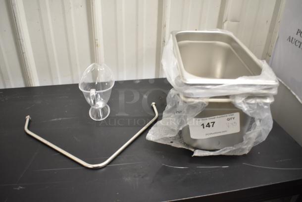 5 Various Items Including Stainless Steel 1/3 Size Drop In Bins. 5 Times Your Bid! - Image 2 of 5
