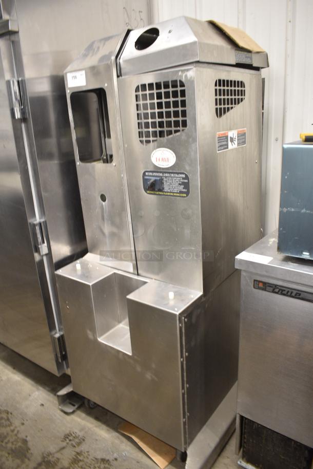 Fresh N Squeeze POS-1 Stainless Steel Commercial Floor Style Citrus Juicer on Commercial Casters. 115 Volts, 1 Phase. Tested and Working! - Image 1 of 8