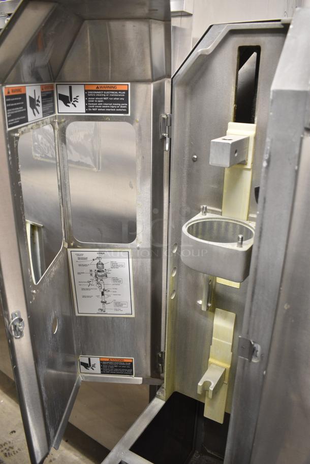 Fresh N Squeeze POS-1 Stainless Steel Commercial Floor Style Citrus Juicer on Commercial Casters. 115 Volts, 1 Phase. Tested and Working! - Image 5 of 8