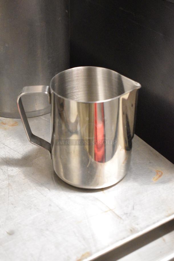 8 Various Stainless Steel Cream Pitchers. 8 Times Your Bid! - Image 2 of 4