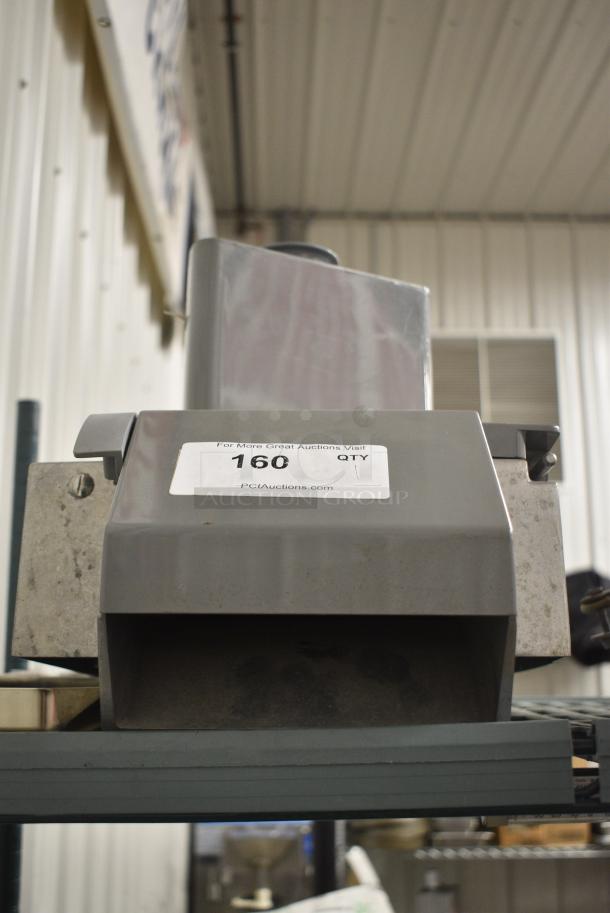 Metal and Gray Poly Continuous Feed Head for Food Processor - Image 1 of 8