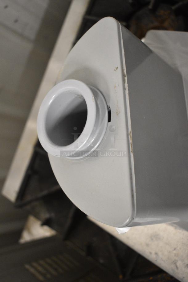 Metal and Gray Poly Continuous Feed Head for Food Processor - Image 3 of 8