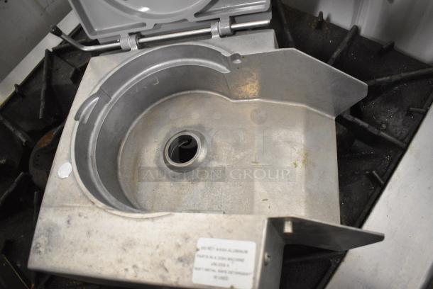 Metal and Gray Poly Continuous Feed Head for Food Processor - Image 5 of 8