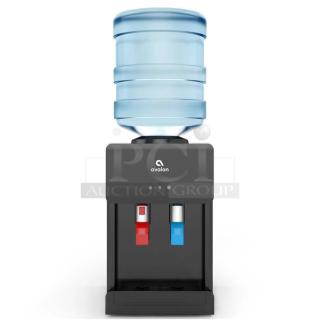 IN ORIGINAL BOX! Avalon A1CTWTRCLRBLK Premium Hot Cold Top Loading Countertop Water Cooler Dispenser. 115 Volts, 1 Phase.