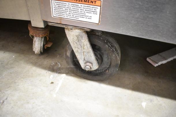 2 Vulcan VC4ED Stainless Steel Commercial Electric Powered Full Size Convection Oven w. View Through Doors, Metal Oven Racks and Thermostatic Controls on Commercial Casters. 240/480 Volts, 3 Phase. 2 Times Your Bid! - Image 5 of 10