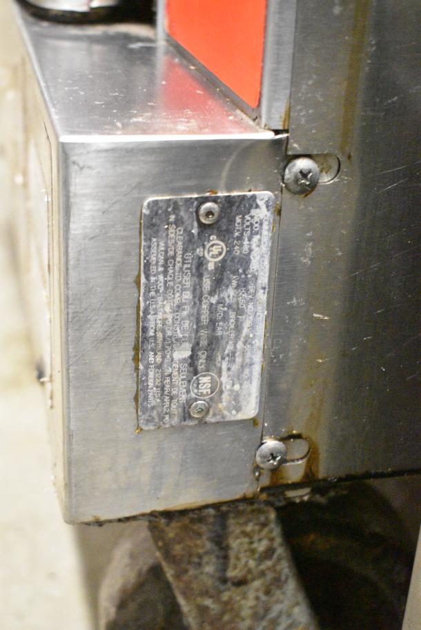 2 Vulcan VC4ED Stainless Steel Commercial Electric Powered Full Size Convection Oven w. View Through Doors, Metal Oven Racks and Thermostatic Controls on Commercial Casters. 240/480 Volts, 3 Phase. 2 Times Your Bid! - Image 10 of 10