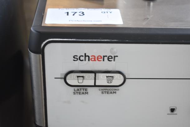 Schaerer Barista Metal Commercial Countertop 2 Group Automatic Espresso Machine w/ 2 Hoppers. 208-240 Volts, 1 Phase. - Image 2 of 7