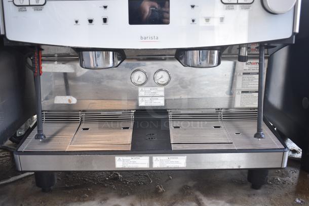 Schaerer Barista Metal Commercial Countertop 2 Group Automatic Espresso Machine w/ 2 Hoppers. 208-240 Volts, 1 Phase. - Image 4 of 7