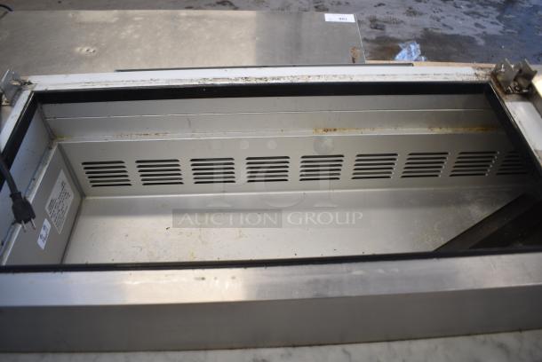 2021 Leader ESPT72 Stainless Steel Commercial Pizza Prep Table w/ Oversized Stone Cutting Board on Commercial Casters. 115 Volts, 1 Phases. Tested and Working! - Image 4 of 10