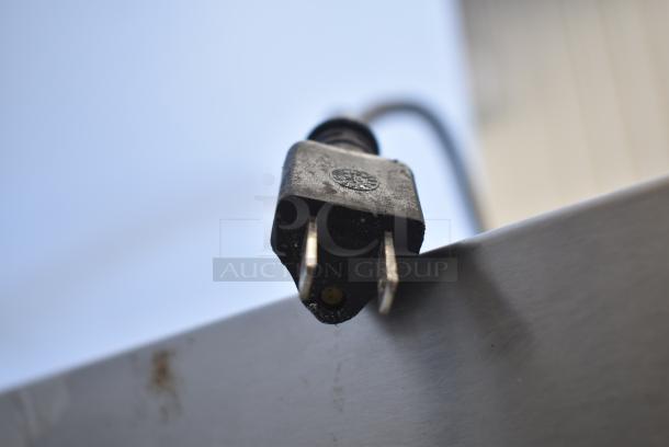 2021 Leader ESPT72 Stainless Steel Commercial Pizza Prep Table w/ Oversized Stone Cutting Board on Commercial Casters. 115 Volts, 1 Phases. Tested and Working! - Image 9 of 10