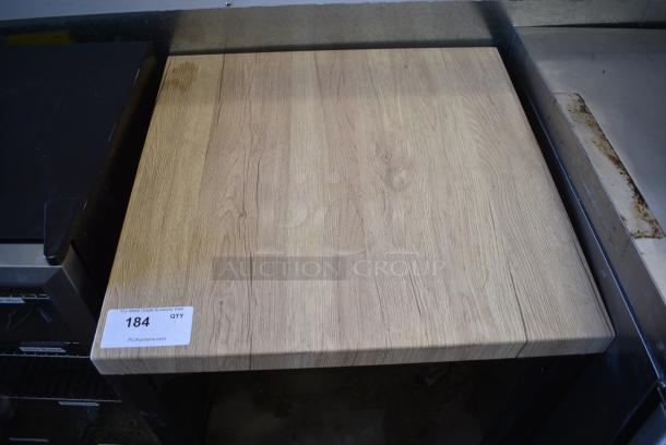 Wood Pattern Dining Height Table on Metal Legs. - Image 2 of 3