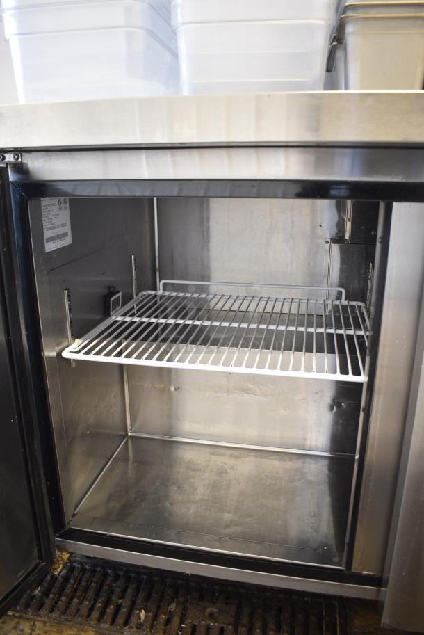 2021 Atosa MGF8404GR Stainless Steel Commercial 3 Door Undercounter Cooler on Commercial Casters. 115 Volts, 1 Phase. Tested and Working! - Image 3 of 7