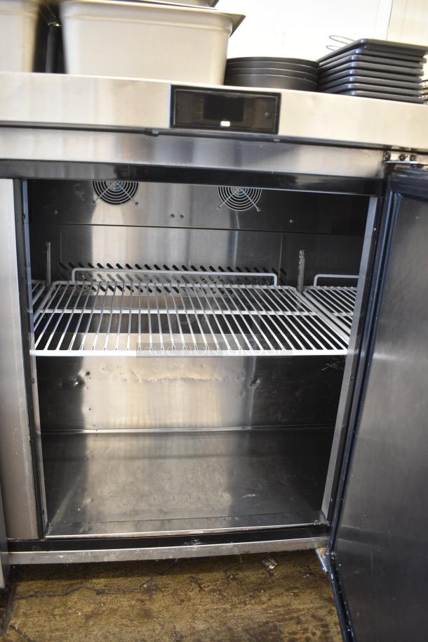 2021 Atosa MGF8404GR Stainless Steel Commercial 3 Door Undercounter Cooler on Commercial Casters. 115 Volts, 1 Phase. Tested and Working! - Image 4 of 7