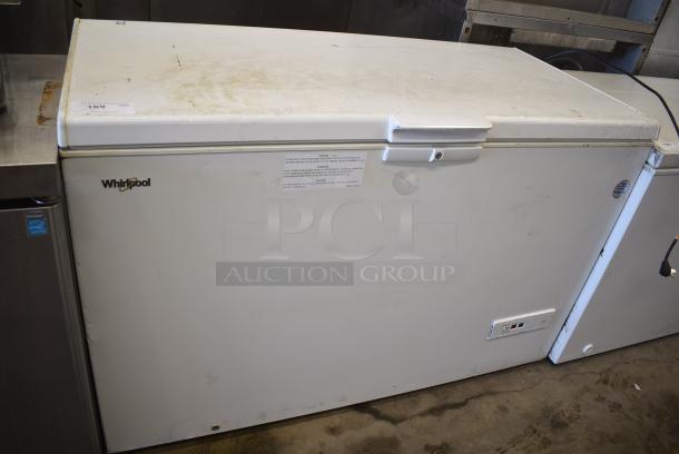 Whirlpool WZC5216LW Metal Chest Freezer w/ Hinge Lid. 115 Volts, 1 Phase. Tested and Working! - Image 1 of 5