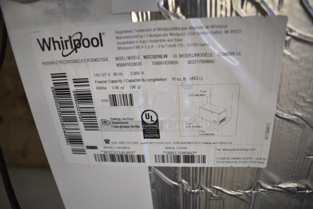 Whirlpool WZC5216LW Metal Chest Freezer w/ Hinge Lid. 115 Volts, 1 Phase. Tested and Working! - Image 5 of 5
