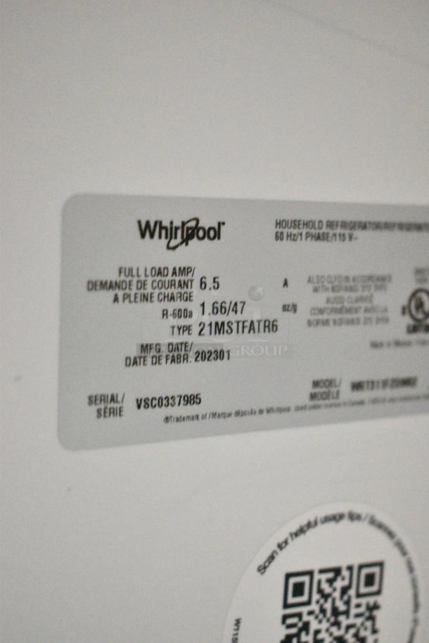 Whirlpool WRT311FZDW02 Cooler w/ Freezer. 115 Volts, 1 Phase. Tested and Working! - Image 9 of 9