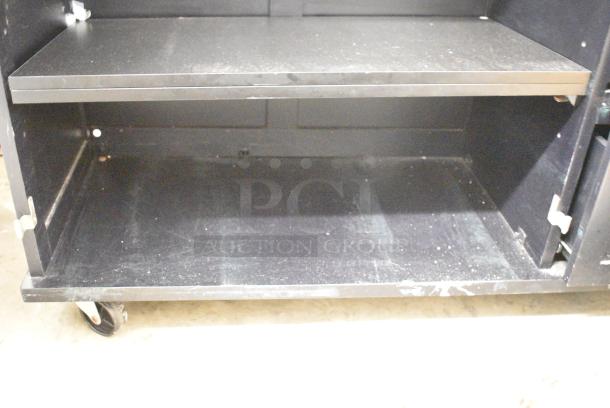Black Portable Cart w/ 3 Drawers on Commercial Casters. - Image 6 of 10