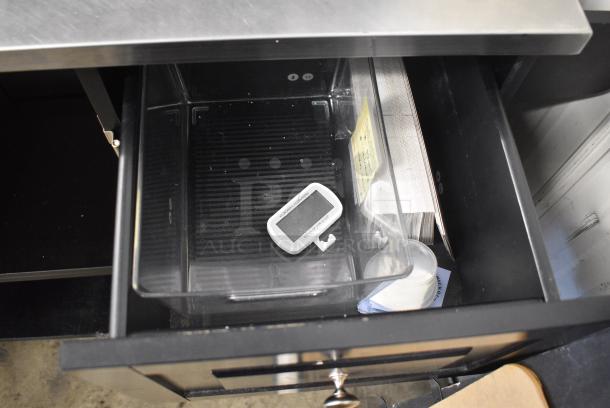 Black Portable Cart w/ 3 Drawers on Commercial Casters. - Image 8 of 10