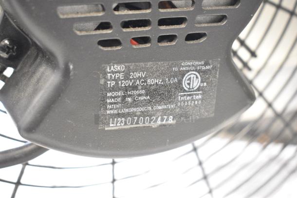 Lasko H20660 Black Metal Fan. 120 Volts, 1 Phase. Tested and Working! - Image 5 of 5