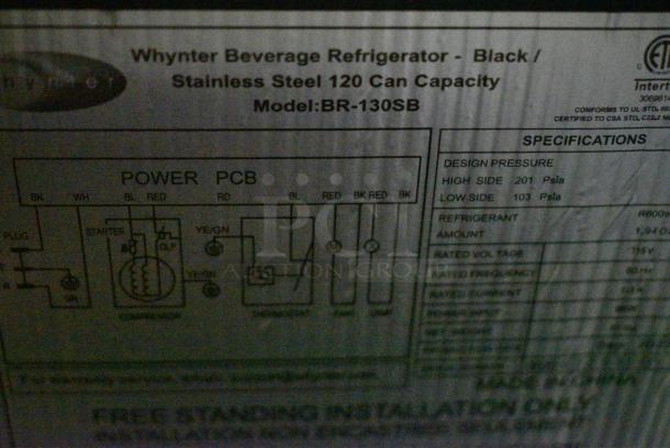 Whynter BR-130SB Min Cooler Merchandiser. 115 Volts, 1 Phase. Tested and Working! - Image 6 of 6