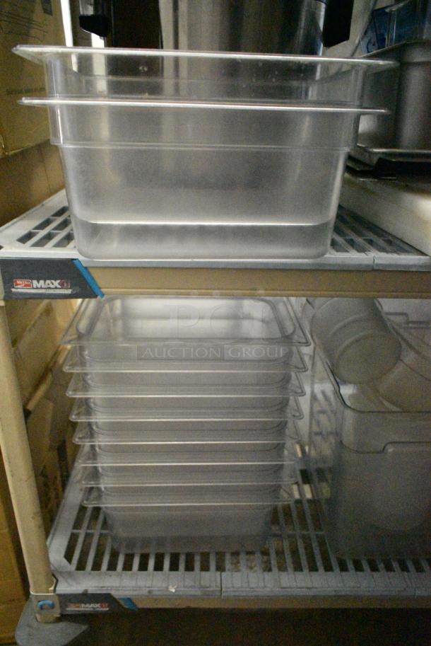 ALL ONE MONEY! Lot of 18 Clear Poly Drop In Bins - Image 2 of 2