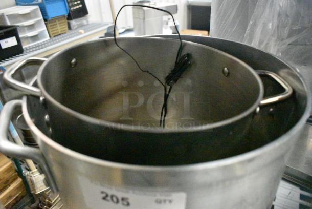 2 Metal Stock Pots. 2 Times Your Bid! - Image 2 of 2