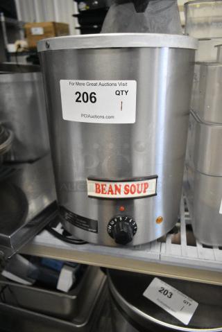 Galaxy 177GSW6BS Stainless Steel Commercial Countertop Soup Kettle Food Warmer. 110 Volts, 1 Phase.