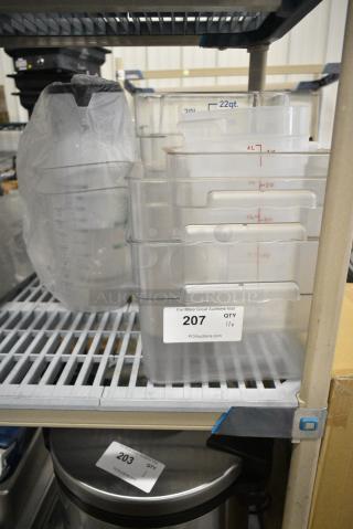 ALL ONE MONEY! Lot of 11 Various Clear Poly Bins