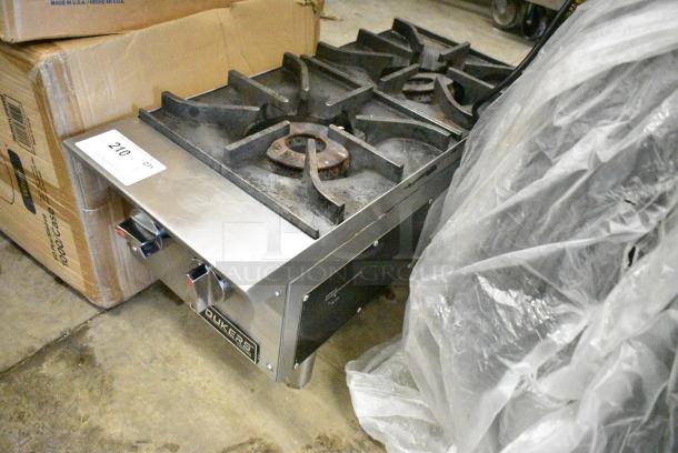 Dukers DCHPA12 Stainless Steel Commercial Countertop Natural Gas Powered 2 Burner Range. 56,000 BTU. - Image 2 of 4