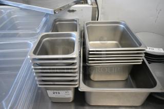 22 Various Stainless Steel Drop In Bins .22 Times Your Bid!