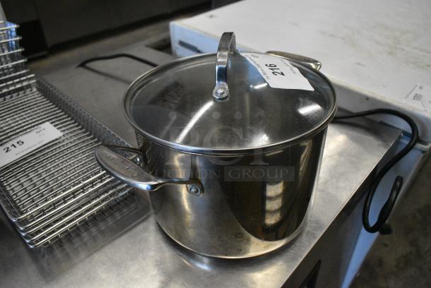 Metal Stock Pot w/ Glass Lid - Image 2 of 3