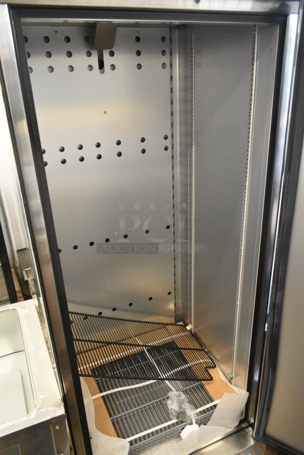BRAND NEW SCRATCH AND DENT! 2024 True T-19-HC Stainless Steel Commercial Single Door Reach In Cooler w/ Poly Coated Racks. 115 Volts, 1 Phase. Tested and Working! - Image 3 of 5