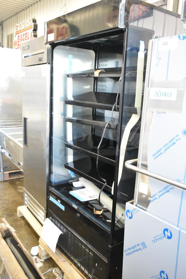 BRAND NEW SCRATCH AND DENT! 2024 Hussmann MDN3575B1A Metal Commercial Grab N Go Merchandiser. See Pictures for Broken Glass. 120 Volts, 1 Phase. Cannot Test Due To Plug Style - Image 2 of 8