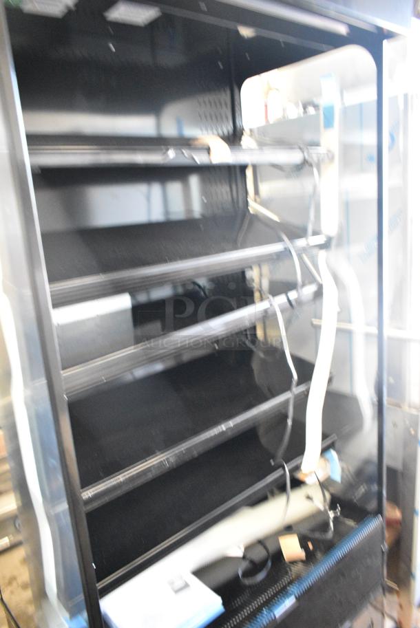BRAND NEW SCRATCH AND DENT! 2024 Hussmann MDN3575B1A Metal Commercial Grab N Go Merchandiser. See Pictures for Broken Glass. 120 Volts, 1 Phase. Cannot Test Due To Plug Style - Image 6 of 8