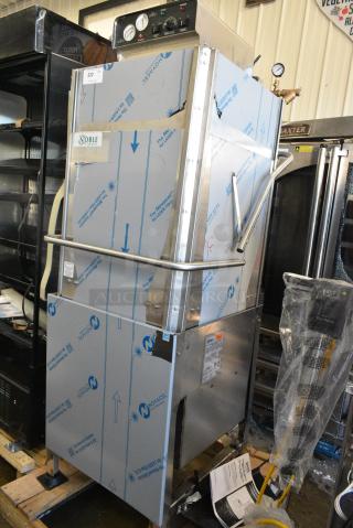 BRAND NEW SCRATCH AND DENT! 2024 Noble Wareforce HT-180HH Stainless Steel Commercial Straight Pass Through Dishwasher. 208-230-460 Volts, 3 Phase.