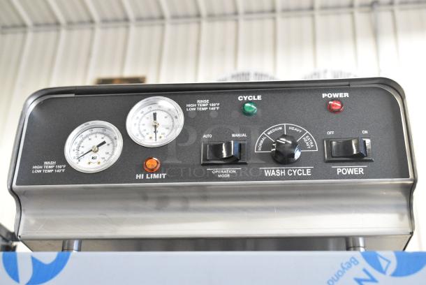 BRAND NEW SCRATCH AND DENT! 2024 Noble Wareforce HT-180HH Stainless Steel Commercial Straight Pass Through Dishwasher. 208-230-460 Volts, 3 Phase. - Image 3 of 9