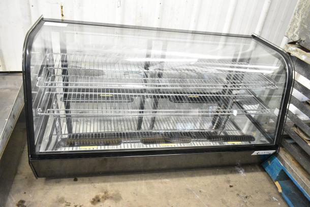 BRAND NEW SCRATCH AND DENT! Avantco 360BCC48HCB 48" Black Refrigerated Countertop Bakery Display Case with LED Lighting. 115 Volts, 1 Phase. Tested and Working! - Image 1 of 5