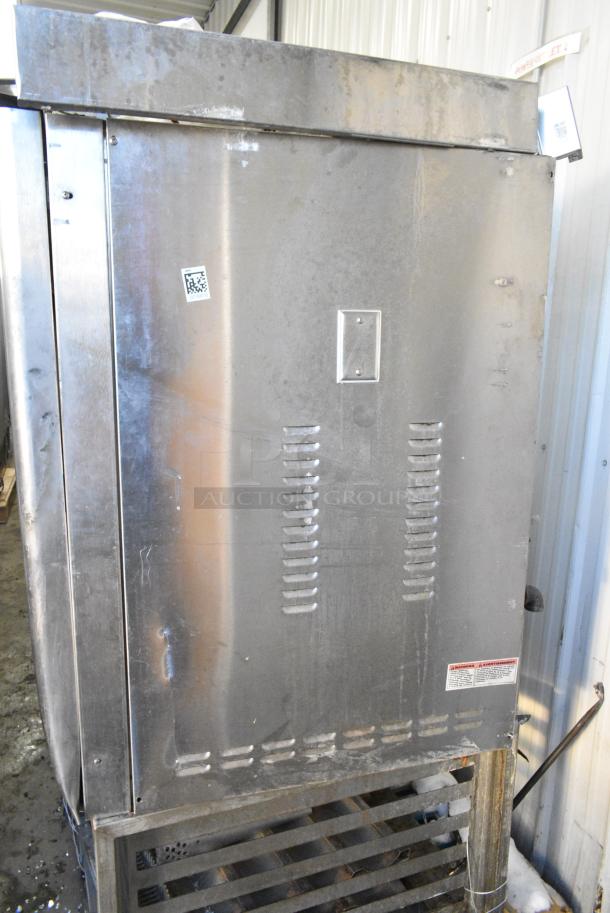 Baxter Stainless Steel Commercial Natural Gas Powered Mini Rotating Rack Oven on Pan Rack. See Pictures for Broken Glass. - Image 9 of 10
