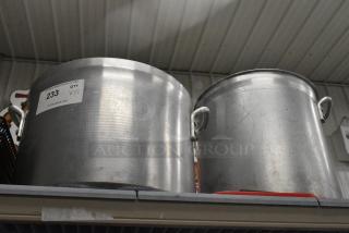 2 Various Metal Stock Pots. 2 Times Your Bid!