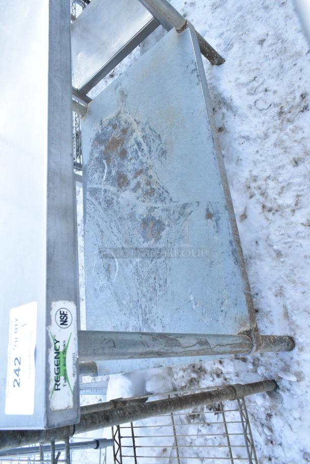 Regency 600T3048G Stainless Steel Table w/ Metal Under Shelf. - Image 3 of 4