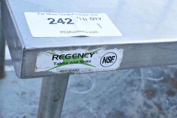 Regency 600T3048G Stainless Steel Table w/ Metal Under Shelf. - Image 4 of 4