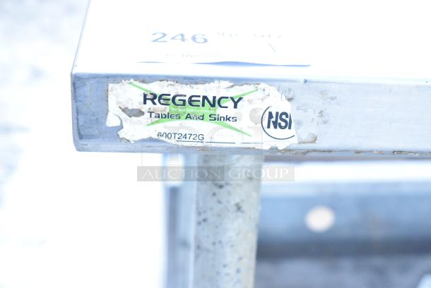 Regency 600T2472G Stainless Steel Table w/ Metal Under Shelf. - Image 4 of 4