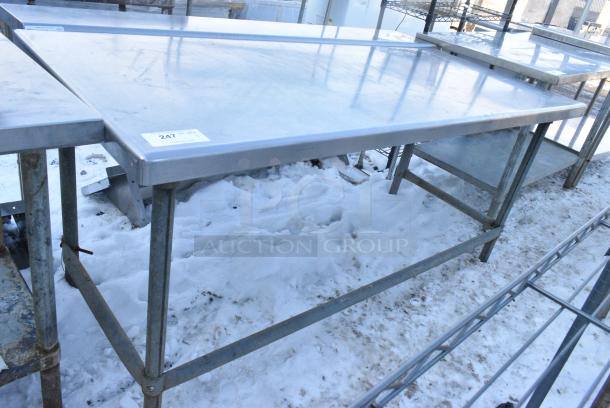 Stainless Steel Table w/ Metal Under Shelf. - Image 1 of 3