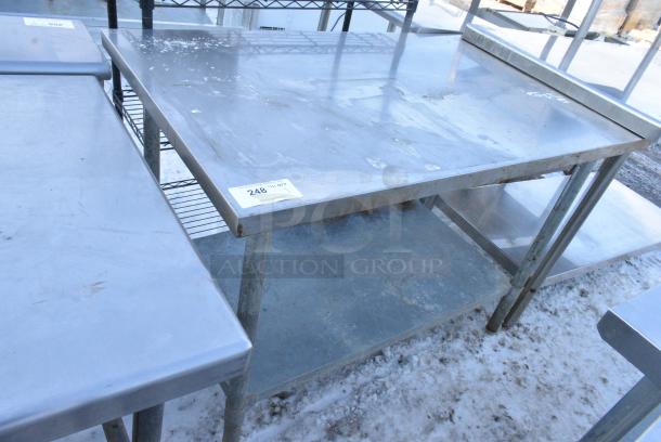 Stainless Steel Table w/ Metal Under Shelf. - Image 1 of 3