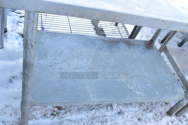 Stainless Steel Table w/ Metal Under Shelf. - Image 2 of 3