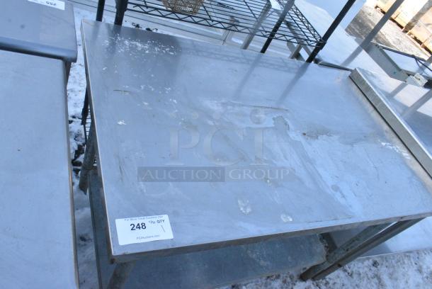 Stainless Steel Table w/ Metal Under Shelf. - Image 3 of 3