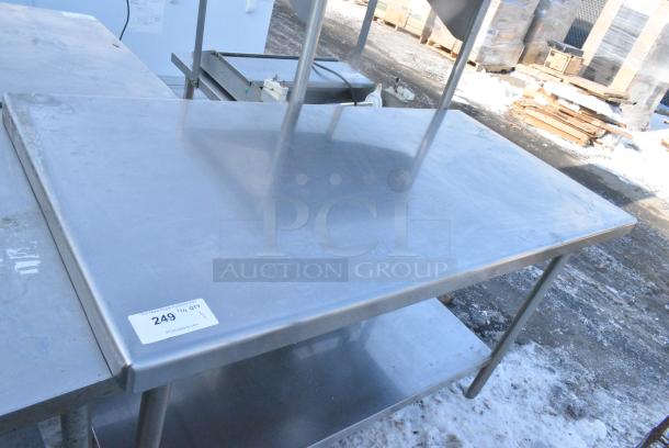 Stainless Steel Table w/ Metal Under Shelf. - Image 3 of 3